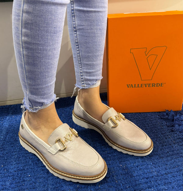 Mocassino donna valleverde perla 36482
