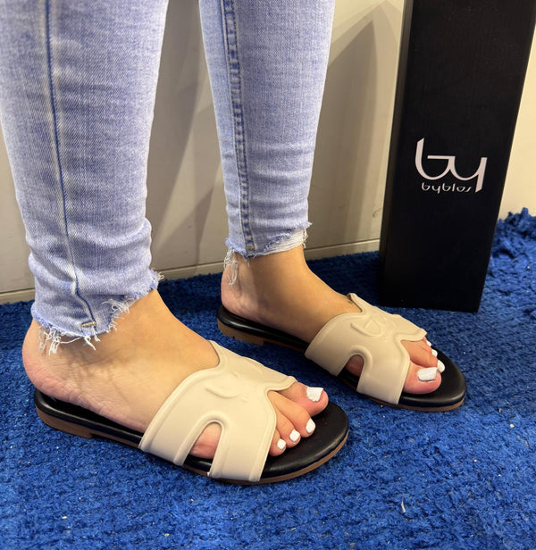 Ciabattina donna by byblos off white bysc94501