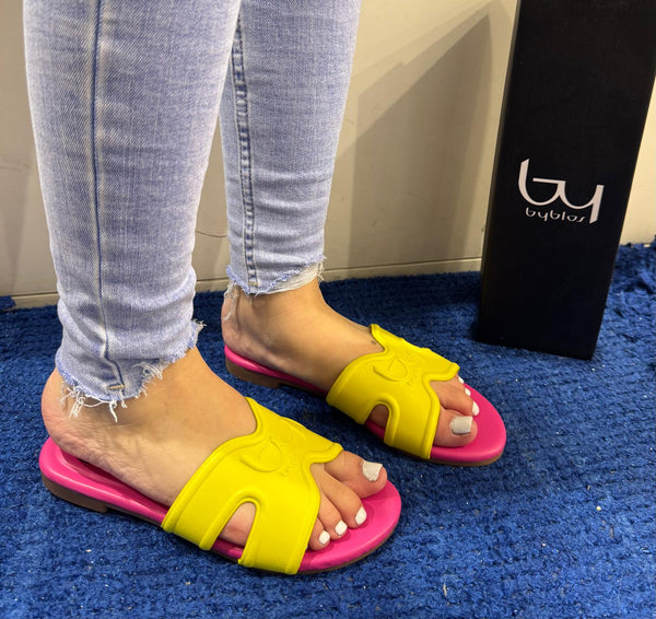 Ciabattina donna by byblos lime bysc94501
