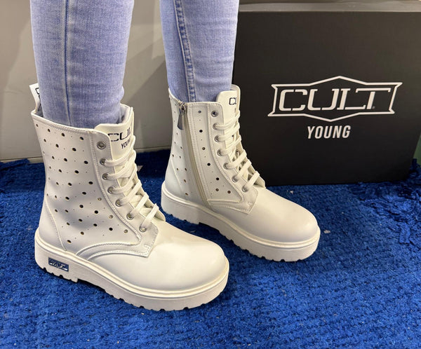 Anfibio traforato donna cult young white t-170