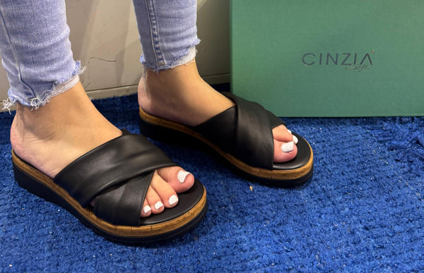 CIABATTA DONNA CINZIA SOFT NERA IAF22974 004