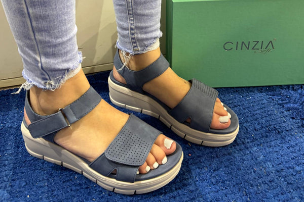 Sandalo donna cinzia soft denim mcs105 001