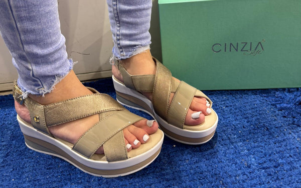 Sandalo donna cinzia soft clay/clay/gravel sv521261 002
