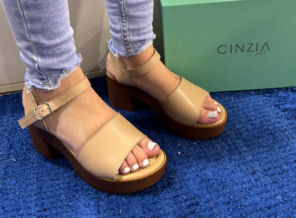Sandalo donna cinzia soft beige iaf203185 008