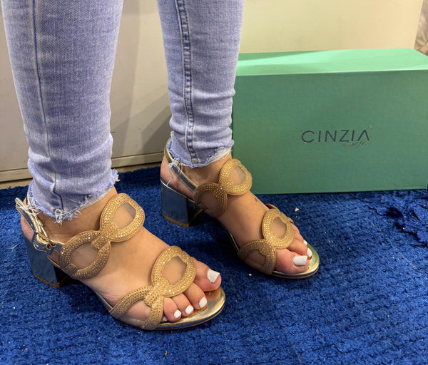 Sandalo donna cinzia soft gold cn2023 002