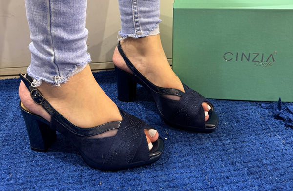 Décolleté donna cinzia soft navy ci1041 002