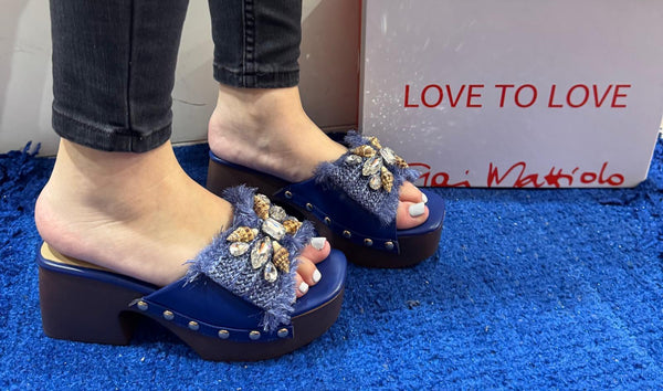 Scalzato donna love to love gai mattiolo blu 1053