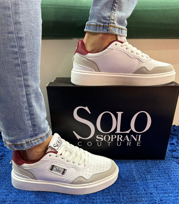 Sneakers uomo solo soprani real white/ice light scm514p65