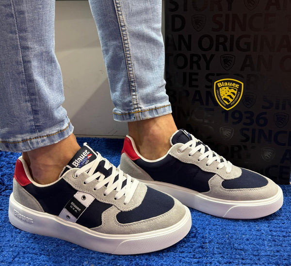 Sneakers uomo blauer grey/navy s5buck02/mes