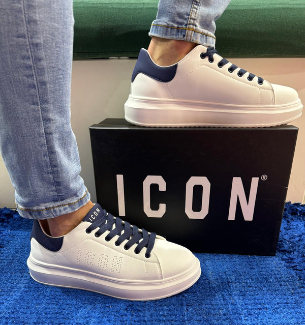 Sneakers uomo icon white/blu ic04748su