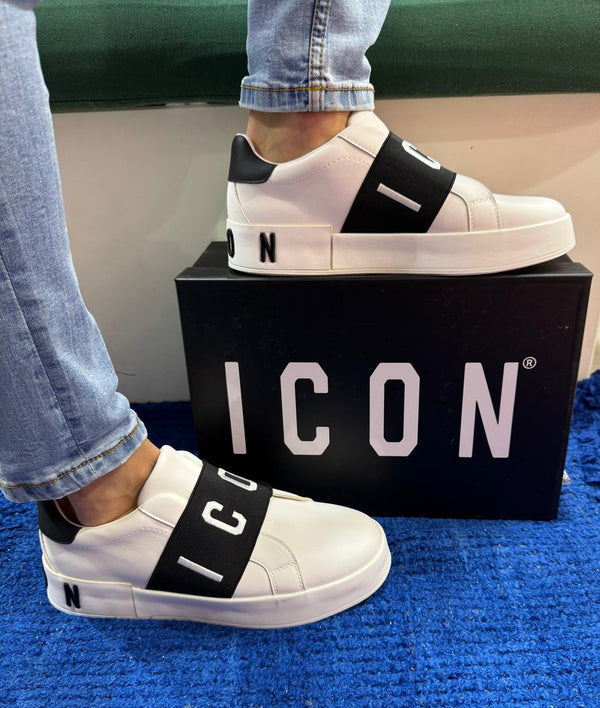 Sneakers slip-on uomo icon white ic04743su