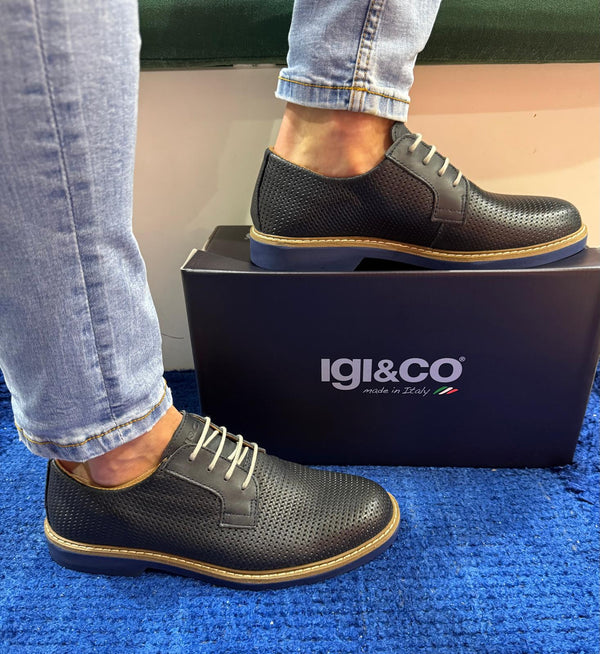 Inglesina uomo igi&co vitello blu 7606111