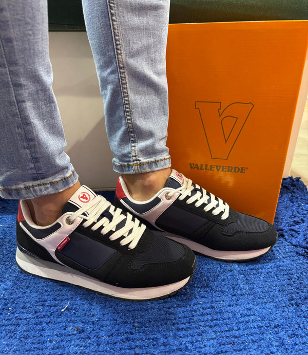 Sneakers uomo valleverde camoscio navy 38900