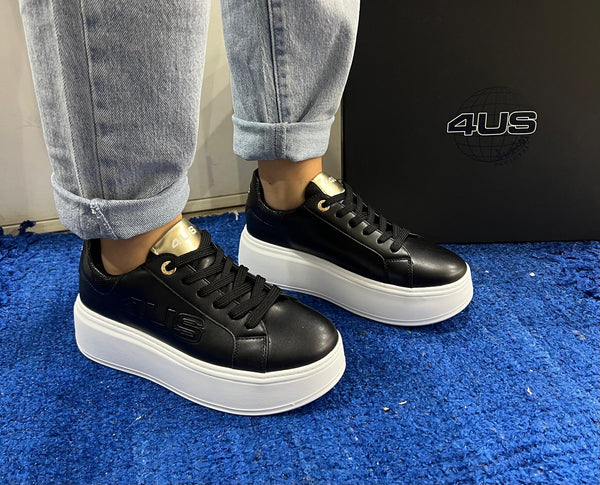 Sneakers donna 4us by Cesare Paciotti black 4bx103