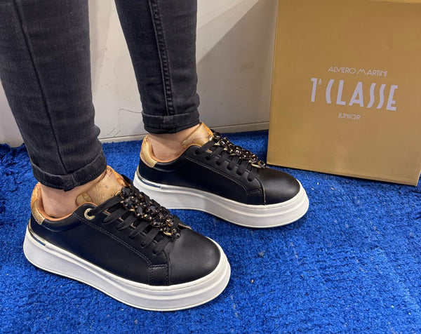 Sneakers donna platform alviero martini 1ᴬ classe black/geo beige 2270 0289