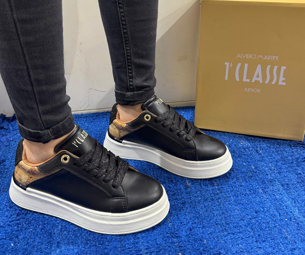 Sneakers donna platform alviero martini 1ᴬ classe black/geo beige 2260 0289