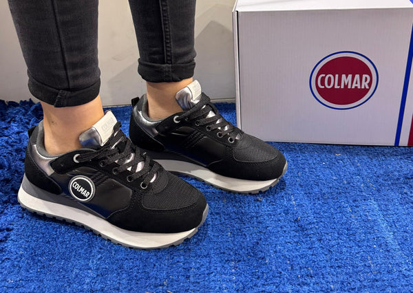 Sneakers donna colmar black/dk silver travis authentic 098