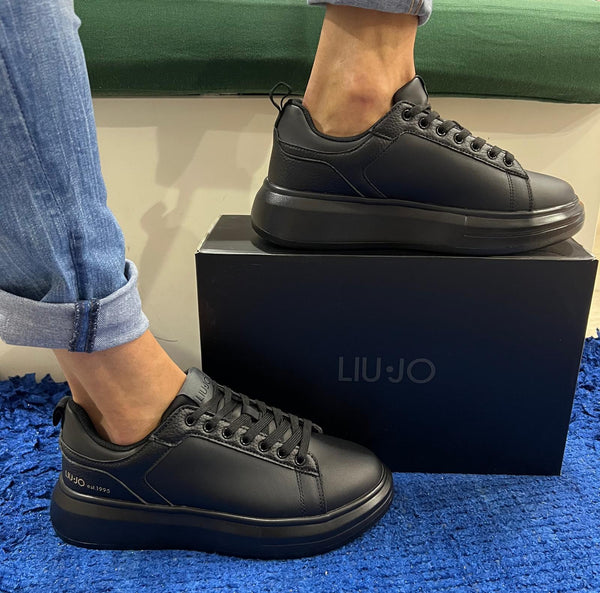 Sneakers uomo liu jo pelle black big05