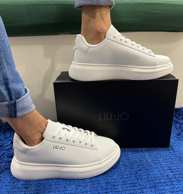 Sneakers uomo liu jo pelle white/white big01