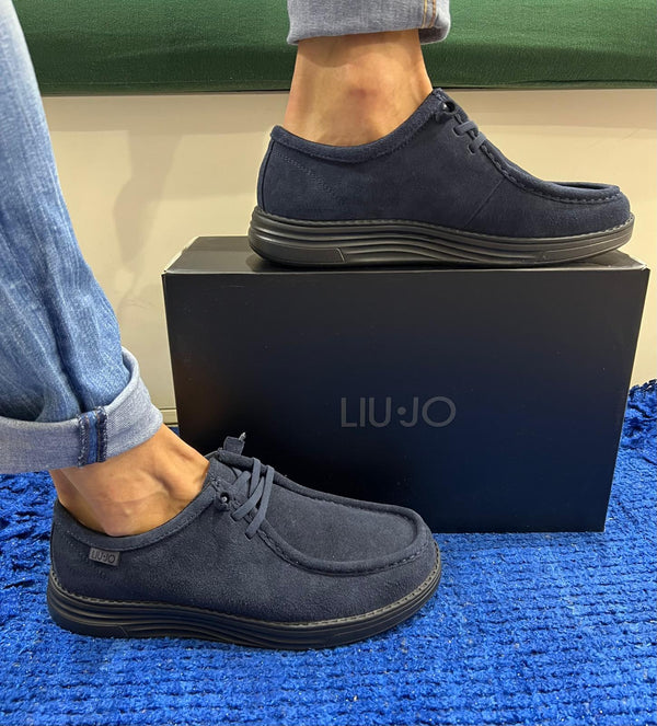 Mocassino uomo liu jo camoscio navy riva05