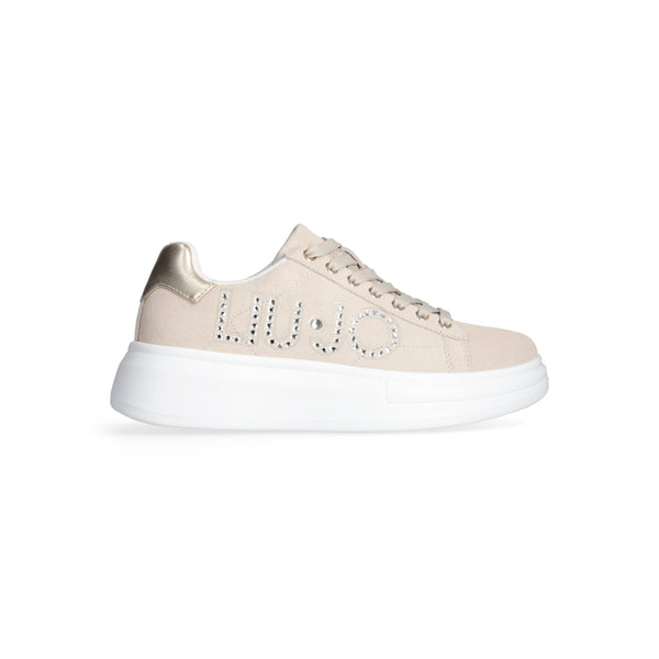 Sneakers donna liu jo platform in camoscio rope/light gold babol01