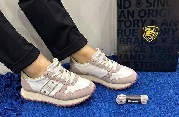 Sneakers donna blauer white/nude s5millen03/nym